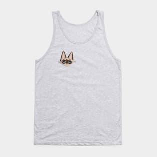 Siamese Cat Head Tank Top